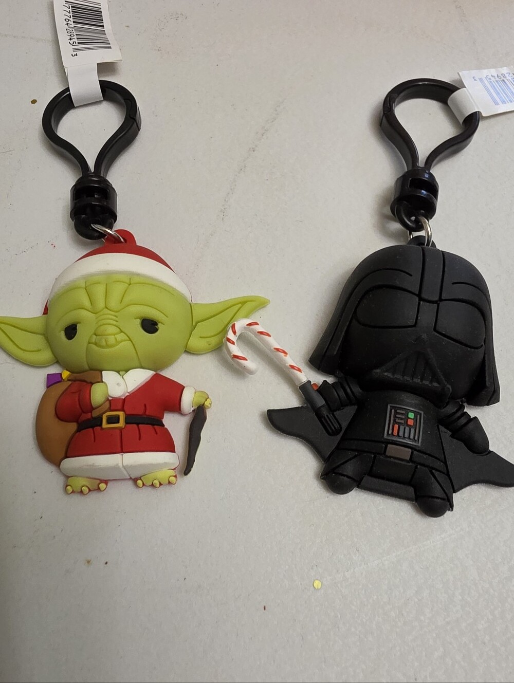 Star Wars Yoda Santa & Darth Vader Keychain Set Christmas